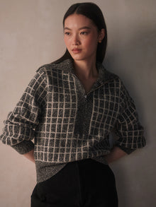  FURLEY HALF ZIP KNIT SWEATER