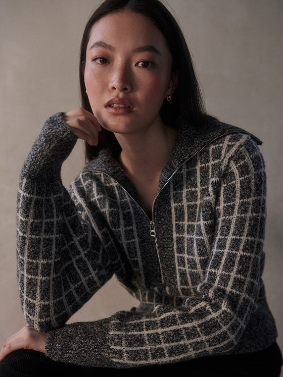 FURLEY HALF ZIP KNIT SWEATER