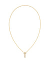 MINI ELISA TOGGLE PENDANT NECKLACE in ivory mother of pearl