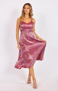  FLORAL GLOW MIDI DRESS
