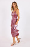 FLORAL GLOW MIDI DRESS