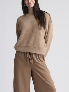  FALLON FUZZY CREWNECK SWEATER