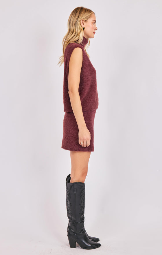 CROSBY FUZZY TURTLENECK SWEATER