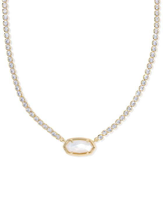 ELISA GOLD TENNIS NECKLACE