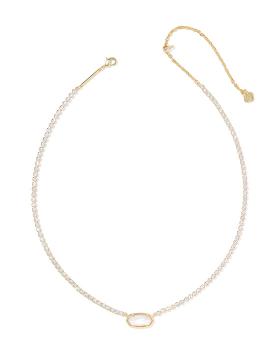 ELISA GOLD TENNIS NECKLACE
