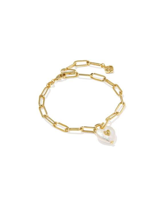 SASHA HEART GOLD DELICATE CHAIN BRACELET