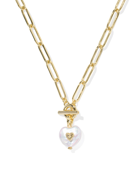 SASHA HEART GOLD PENDANT NECKLACE