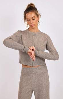  THE LODGE BUTTON FRONT KNIT TOP