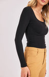 WILLOWBROOOK SQUARE NECK TOP