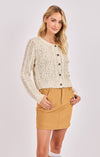 EFFORTLESS CABLE KNIT CARDIGAN SWEATER
