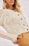 EFFORTLESS CABLE KNIT CARDIGAN SWEATER