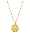 OM COIN GOLD PENDANT NECKLACE