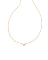 HENRY SHORT PENDANT NECKLACE in white CZ