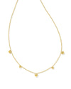 PHOEBE HEART GOLD STRAND CHARM NECKLACE