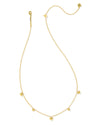 PHOEBE HEART GOLD STRAND CHARM NECKLACE
