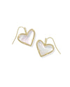 ARI HEART STATEMENT DROP EARRINGS