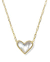 ARI REVERSIBLE HEART STATEMENT NECKLACE