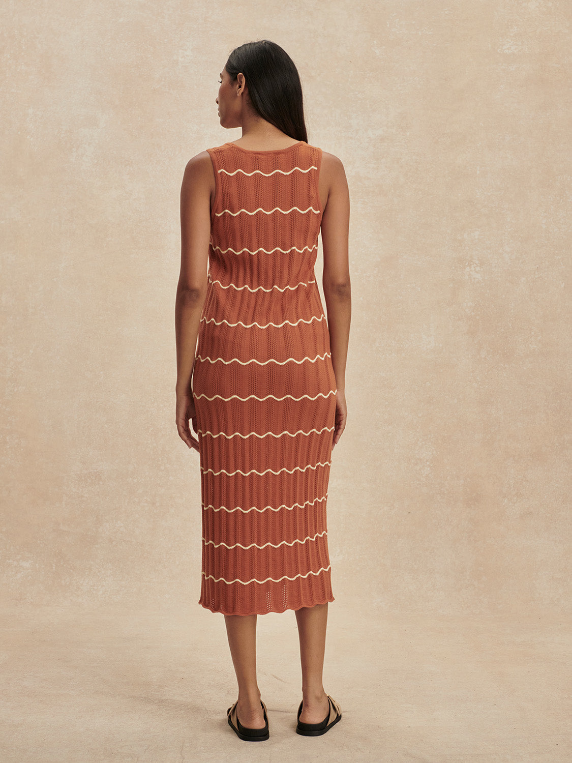 YUNA SCALLOP KNIT DRESS