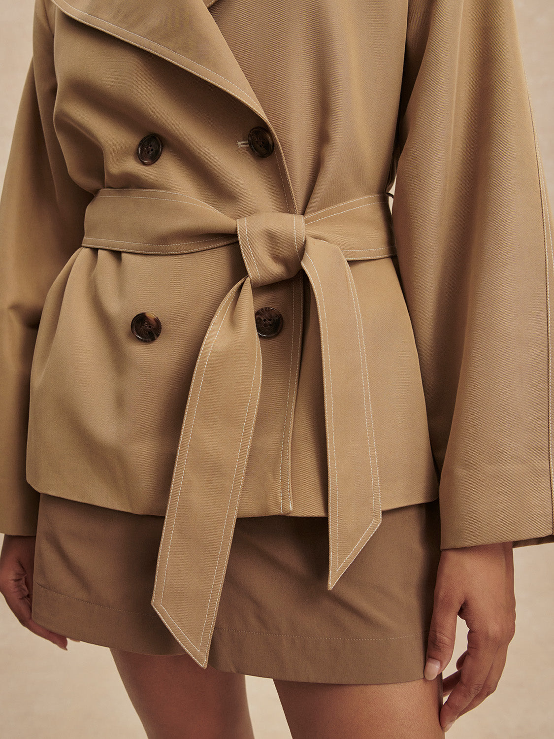 MADDOX SHORT TRENCH COAT – Half Past Three