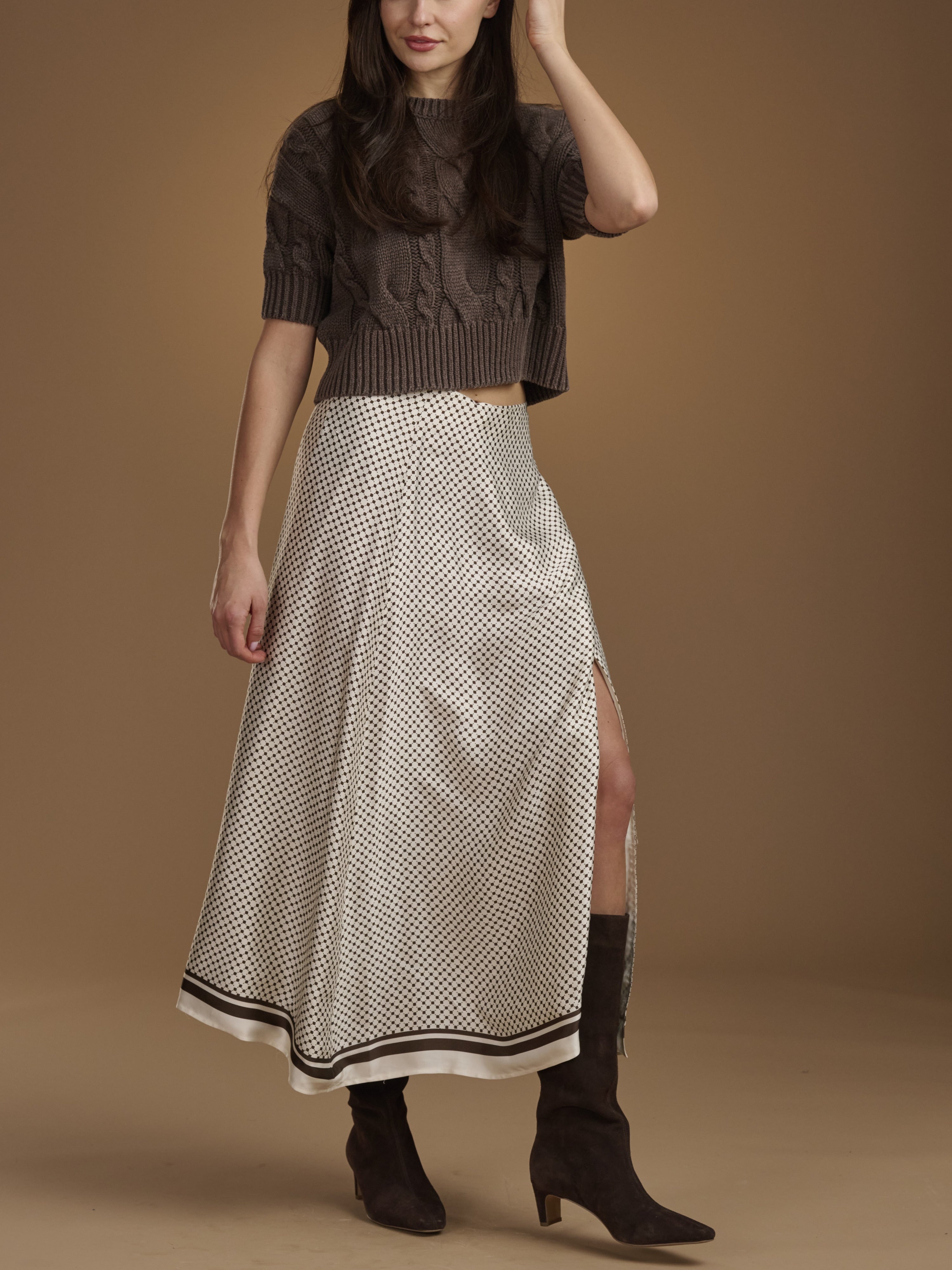 Cyrus Tie Side Skirt