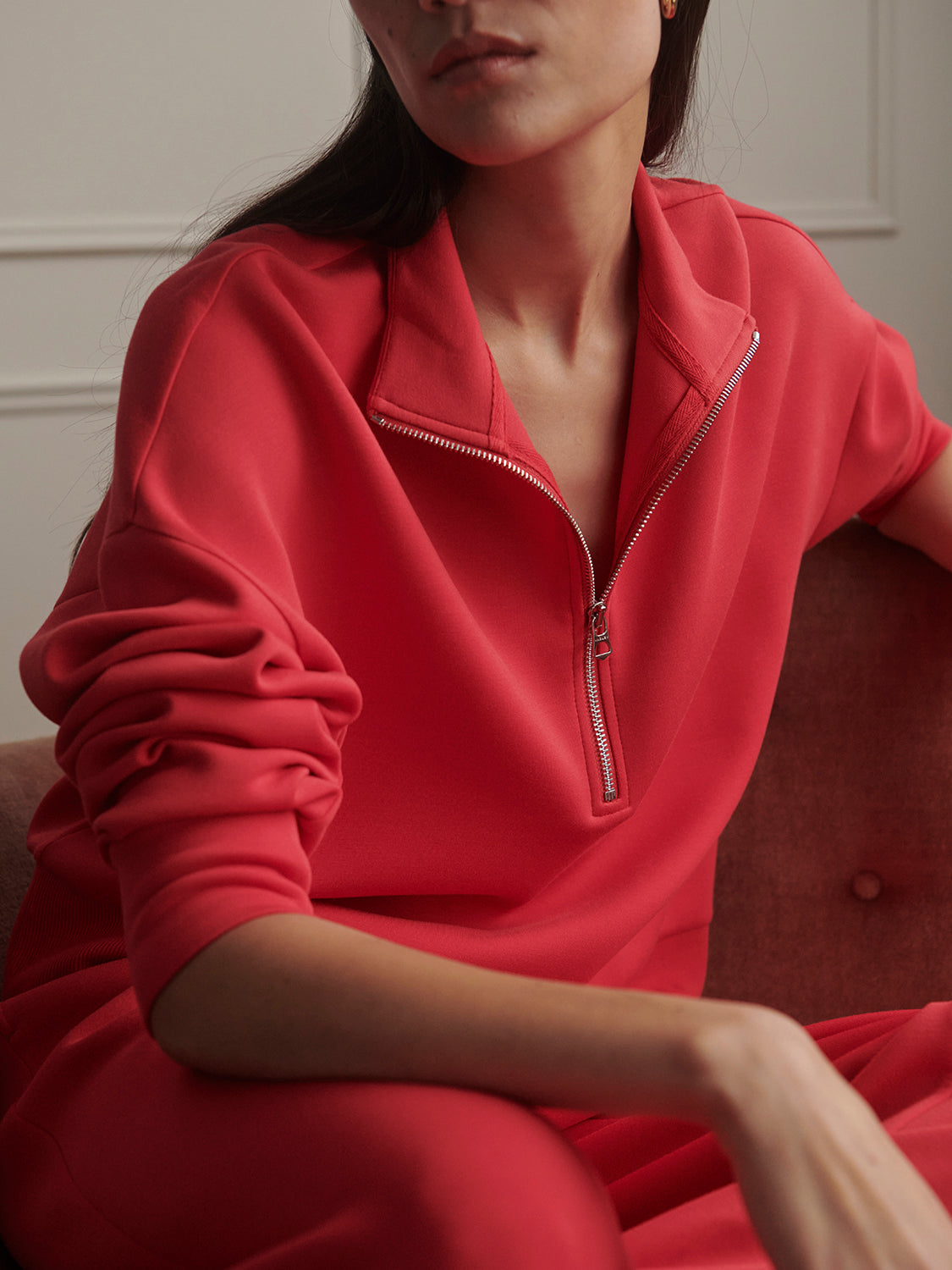 Mavis Mock Neck Sweatershirt