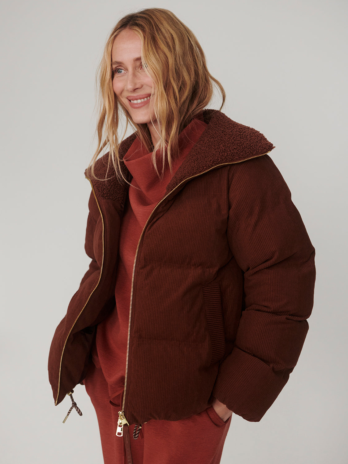 Brackley Cord Puffer Jacket