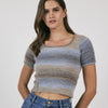 BOUNDARIES CROPPED SWEATER TOP