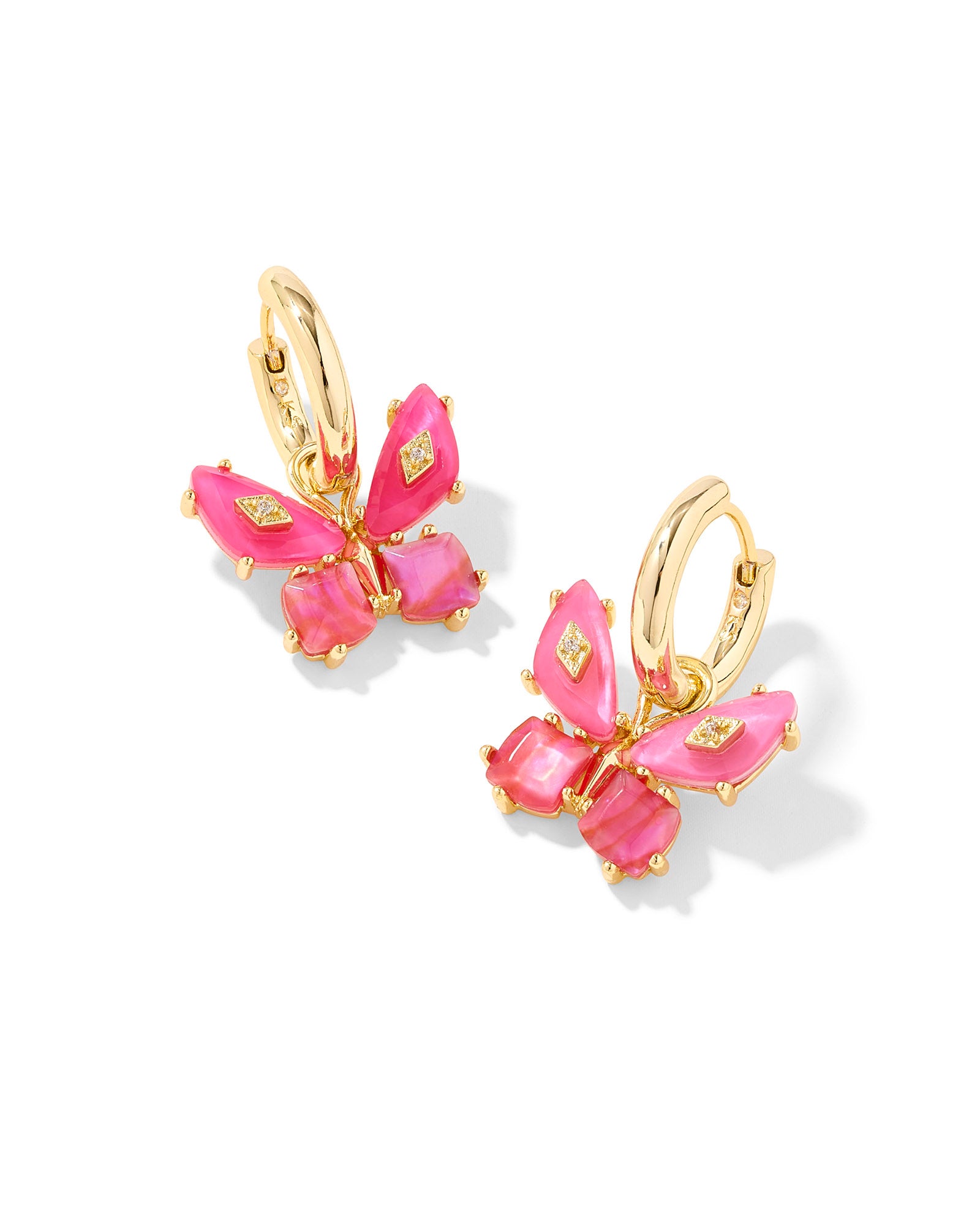 BIANCA BUTTERFLY HUGGIE GOLD EARRINGS