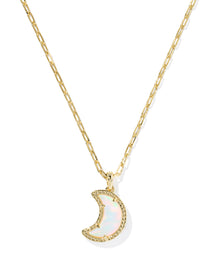  MOON SHORT PENDANT NECKLACE