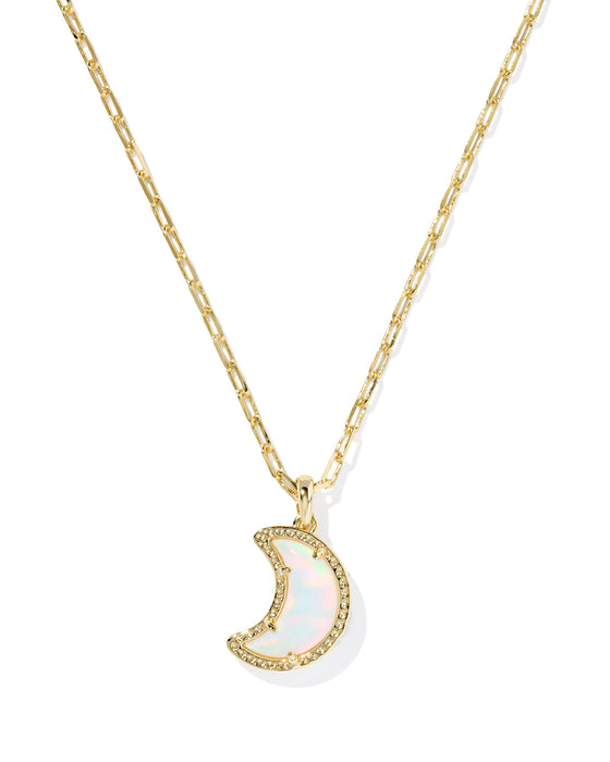 MOON SHORT PENDANT NECKLACE