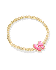  HALEY BOW GOLD STRETCH REVERSIBLE BRACELET