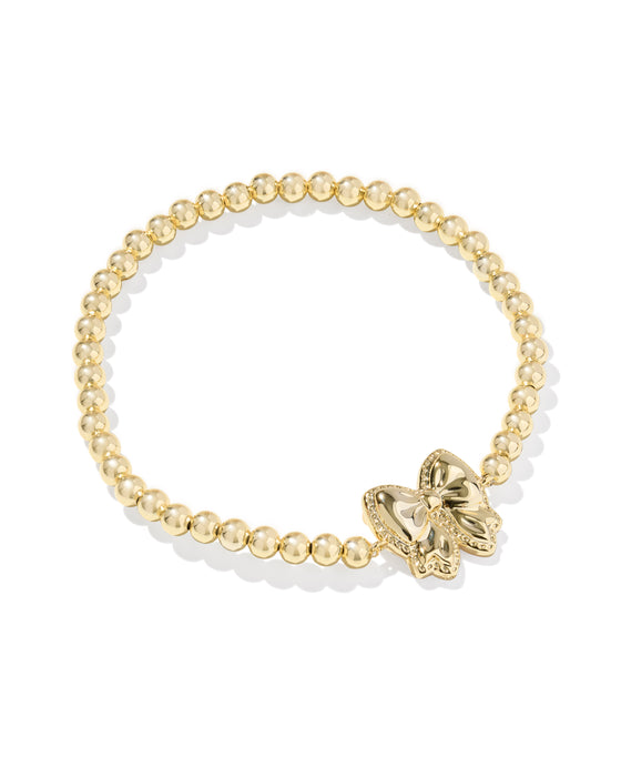 HALEY BOW GOLD STRETCH REVERSIBLE BRACELET