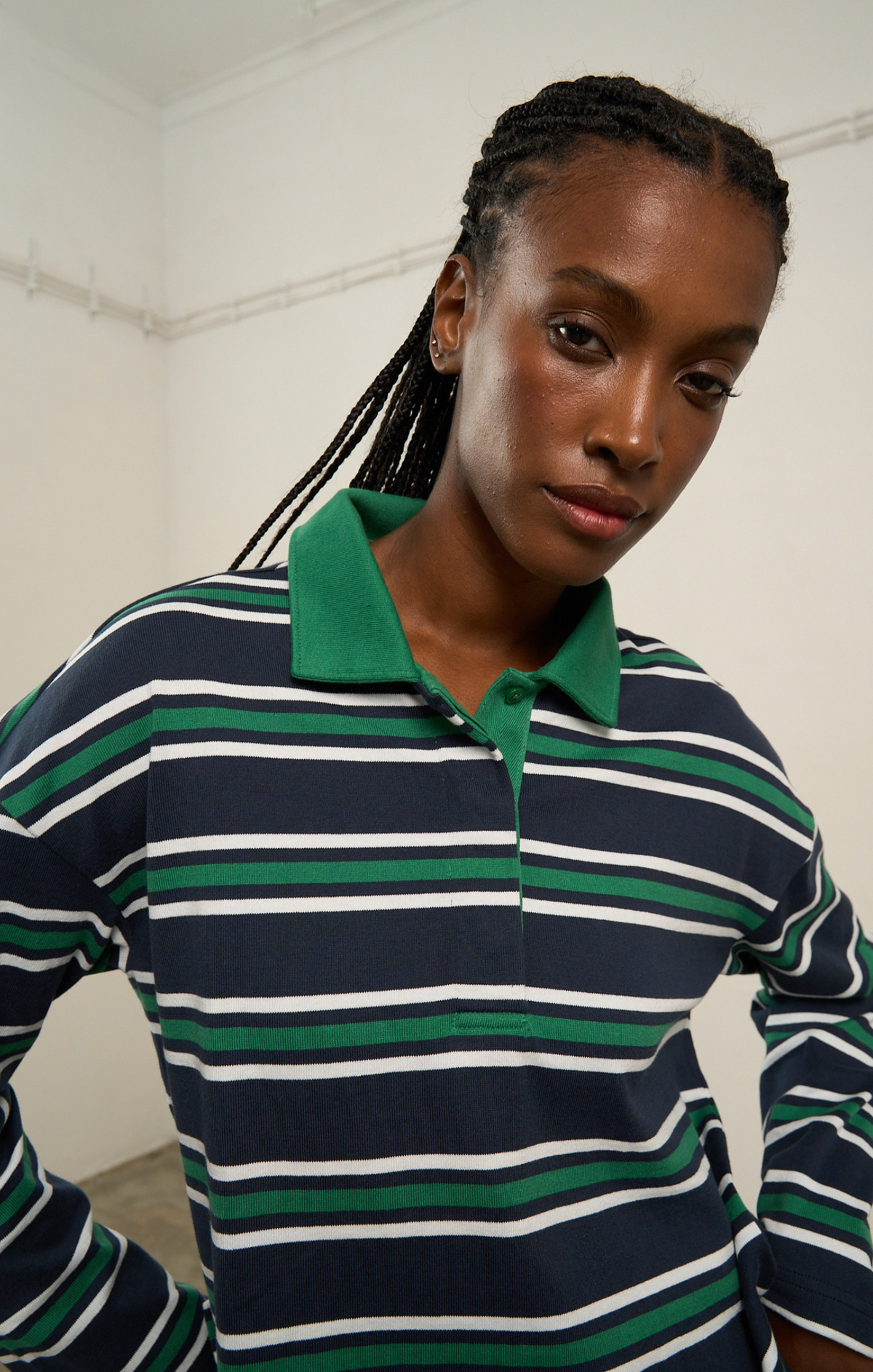 Boxy Polo Pullover
