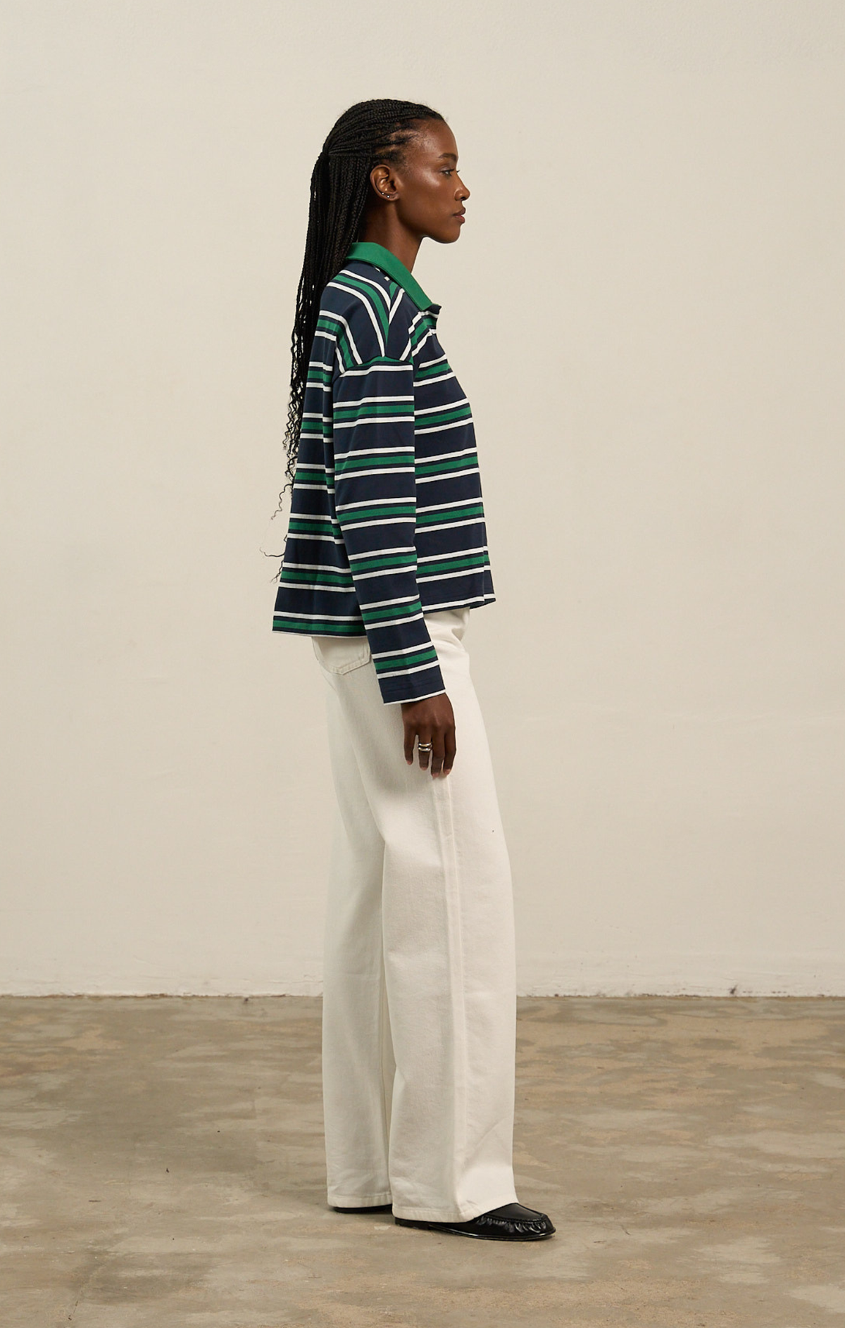 Boxy Polo Pullover