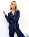 NAVY FLORA PILLOWSOFT SLEEP SET