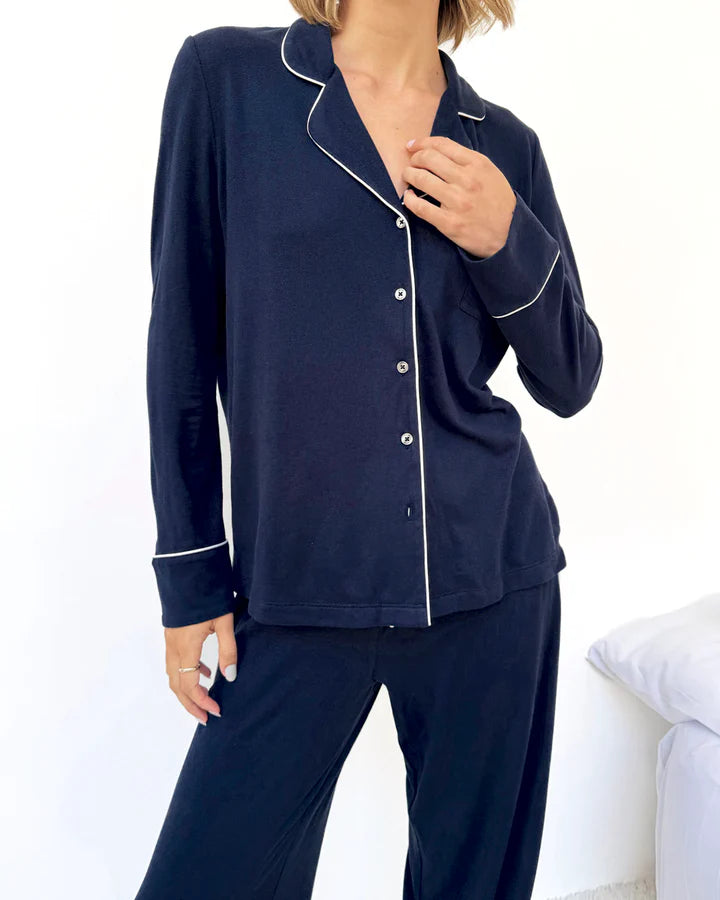 NAVY FLORA PILLOWSOFT SLEEP SET