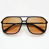 FREYRS Eyewear - Billie Unisex Aviator Sunglasses: Black / Brown Lenses