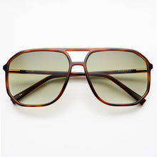  FREYRS Eyewear - Billie Unisex Aviator Sunglasses: Tortoise / Green