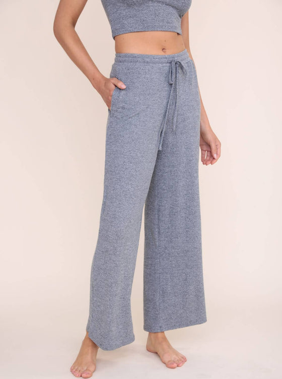 Brushed Wide Leg Lounge Pants