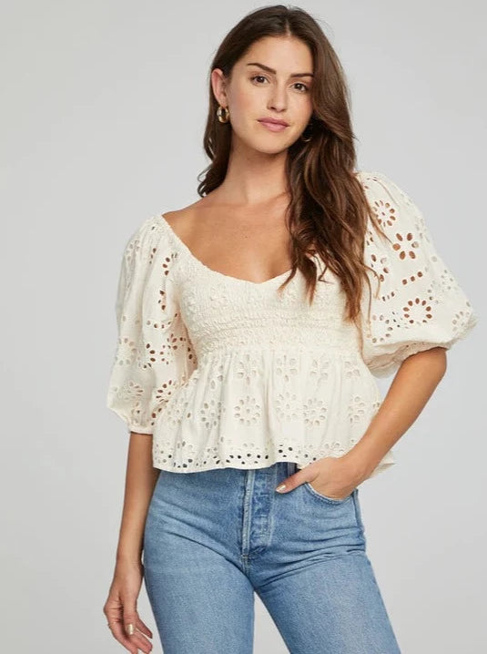 DOLCE EYELET TOP