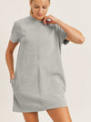 MINERAL WASHED RIBBED WEEKEND DRESS