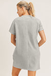 MINERAL WASHED RIBBED WEEKEND DRESS