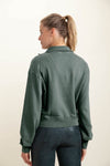 HALF ZIP MINERAL WASH PULLOVER
