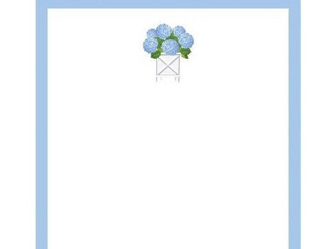 4.25 x 5.5 Hydrangeas Planter Notepad