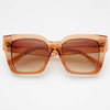 FREYRS Eyewear - Bon Chic Acetate Oversized Square Sunglasses: Crystal Brown
