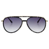 Fulton Unisex Aviator Sunglasses: Gray Tortoise