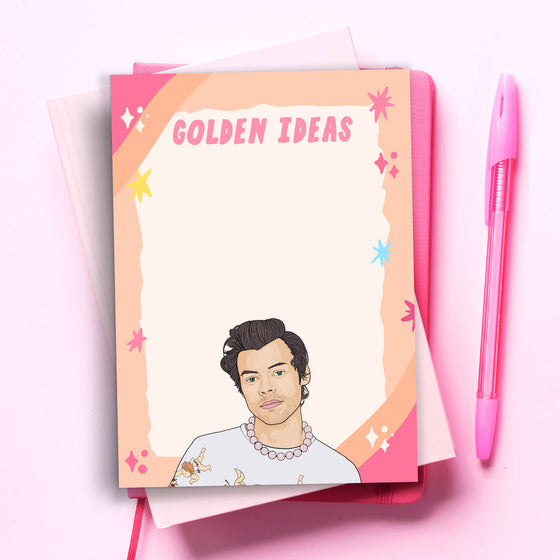 HARRY STYLES NOTEPAD - POP CULTURE TO DO LIST PLANNER