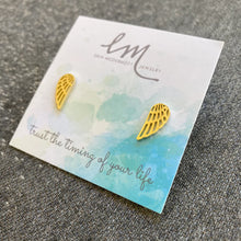  ANGEL WING STUD EARRINGS