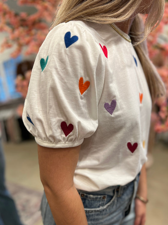 EMBROIDERY SHORT SLEEVE TOP
