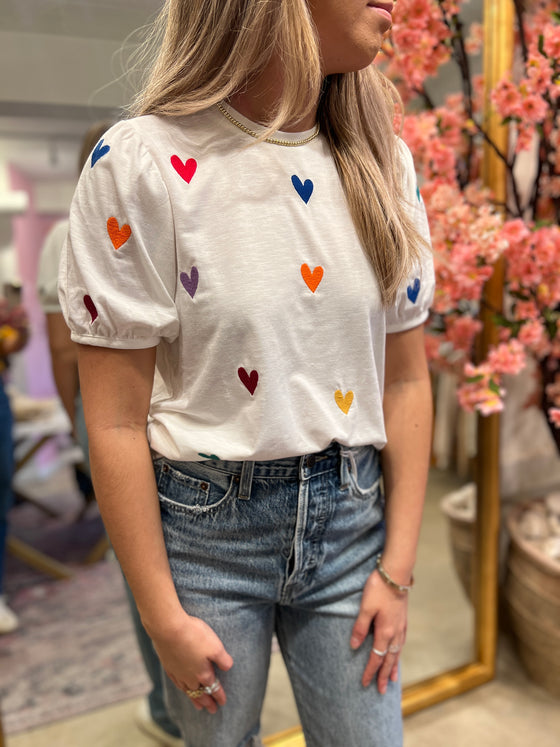 EMBROIDERY SHORT SLEEVE TOP